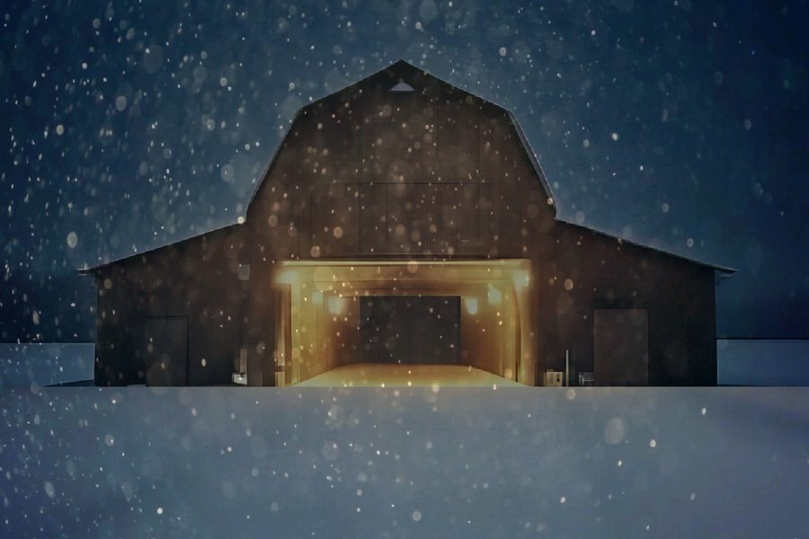 He remembered the barn that would provide a warm shelter for the freezing birds.